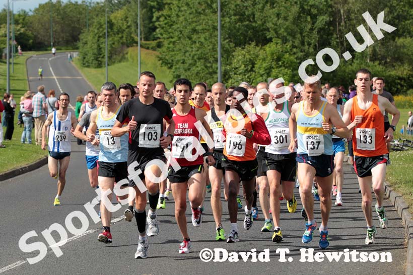 Start of the Newton Aycliffe 10k Road Race..